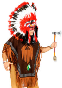 déguisement indien, veste d'indien, tunique d'indien, poncho d'indien