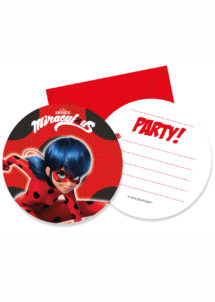 cartes invitations miraculous, invitations miraculous, invitations anniversaire enfant, Cartes d’Invitations Miraculous