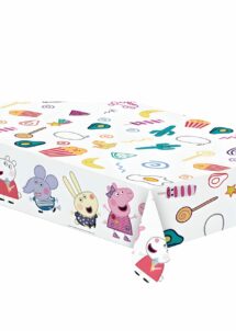 NAPPE ANNIVERSAIRE PEPPA PIG, Nappe Anniversaire Peppa Pig – 120 x 180 cm