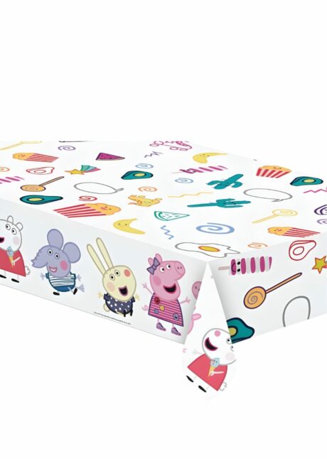 NAPPE ANNIVERSAIRE PEPPA PIG, Nappe Anniversaire Peppa Pig – 120 x 180 cm