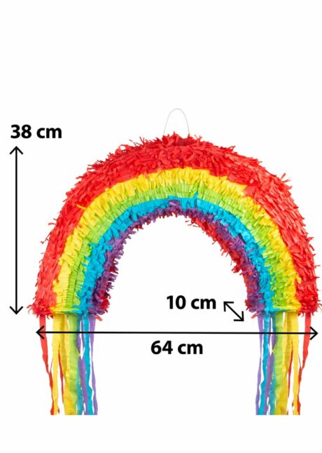 PINATA ARC EN CIEL, pinata anniversaire, pinata mexicaine, Pinata Arc en Ciel Multicolore – 64 cm