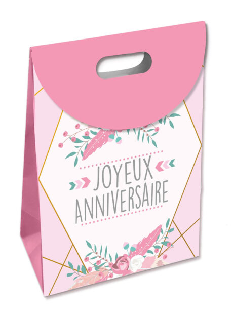 pochette cadeau, emballage cadeau, sac cadeau anniversaire, Pochette Cadeau Joyeux Anniversaire