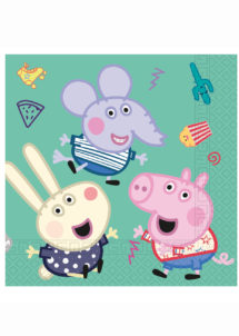 serviettes peppa pig, anniversaires Peppa pig, décorations Peppa pig