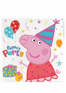 SERVIETTES PEPPA PIG ANNIVERSAIRE, serviettes anniversaire peppa pig