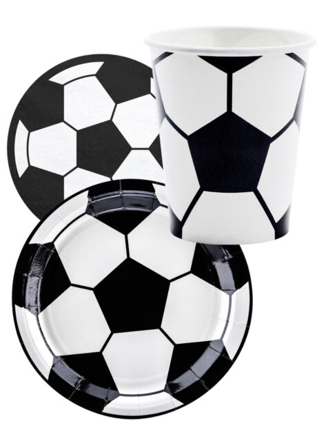 VAISSELLE-BALLON-DE-FOOT, anniversaire foot, Vaisselle Foot, Gobelets