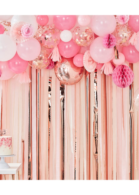 arche de ballons, kit décorations ballons, décorations ballons, ballons baudruche, ballons hélium, décorations roses, ginger ray, 1 Kit Décor de Ballons et Rosaces Roses, Ginger Ray