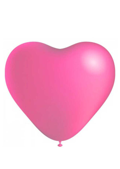 ballon coeur, ballon hélium, ballon baudruche, ballon latex, ballons coeurs roses, Ballon Coeur Rose Fuchsia, en Latex