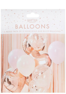 kit ballons hélium, kit ballons rose gold, décorations ballons, ballons de décorations, bouquet de ballons, ginger ray