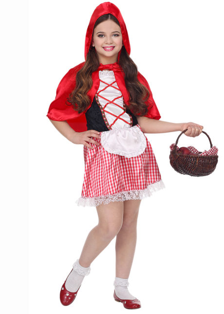 déguisement chaperon rouge enfant, déguisement chaperon rouge fille, costume chaperon rouge enfant, Déguisement Chaperon Rouge Capeline, Fille