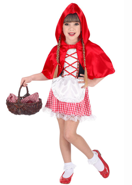 déguisement chaperon rouge enfant, déguisement chaperon rouge fille, costume chaperon rouge enfant, Déguisement Chaperon Rouge Capeline, Fille