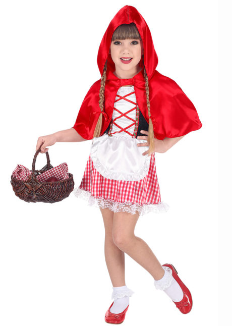 déguisement chaperon rouge enfant, déguisement chaperon rouge fille, costume chaperon rouge enfant, Déguisement Chaperon Rouge Capeline, Fille