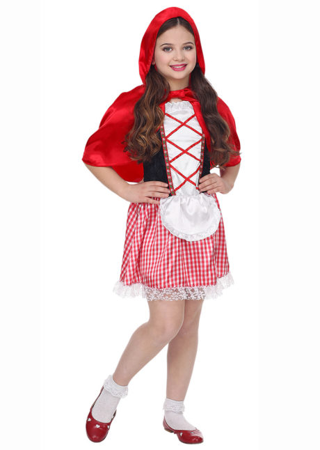 déguisement chaperon rouge enfant, déguisement chaperon rouge fille, costume chaperon rouge enfant, Déguisement Chaperon Rouge Capeline, Fille