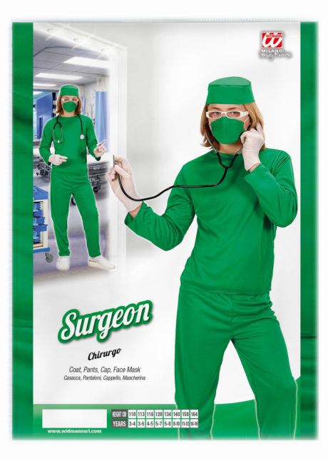 déguisement chirurgien garçon, déguisement médecin enfant, costume de chirurgien, Déguisement de Chirurgien Bloc, Garçon