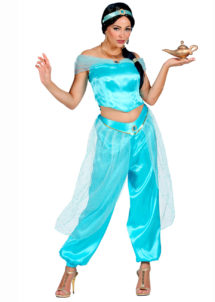 déguisement de danseuse orientale femme, costume jasmine femme, déguisement jasmine femme, costume danseuse orientale, déguisement femme orientale, Déguisement Danseuse Orientale, Sultane Bleue
