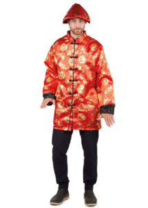 déguisement chinois homme, costume de chinois, déguisement nouvel an chinois, déguisement asiatique adulte, Déguisement de Chinois