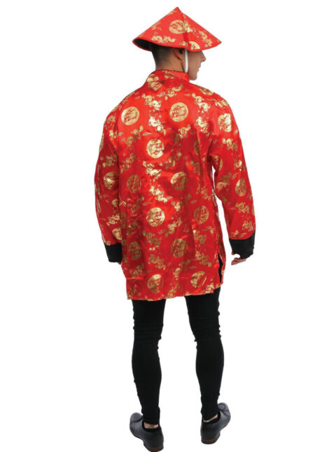 déguisement chinois homme, costume de chinois, déguisement nouvel an chinois, déguisement asiatique adulte, Déguisement de Chinois