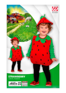 déguisement fraise bébé, déguisement fruits enfants, costume de fraise