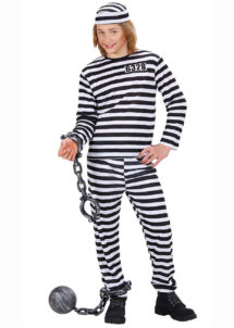 déguisement de prisonnier enfant, costume de prisonnier garçon, déguisement prisonnier bagnard garcon
