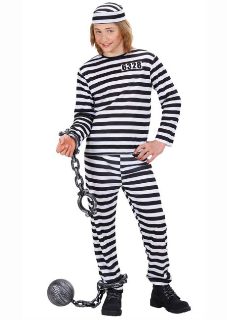 déguisement de prisonnier enfant, costume de prisonnier garçon, déguisement prisonnier bagnard garcon, Déguisement de Prisonnier, Garçon