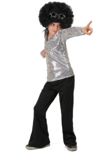 déguisement disco enfant, déguisement disco garçon, déguisements pour enfant, costume disco garçon, Déguisement Disco Paillettes Argent, Garçon
