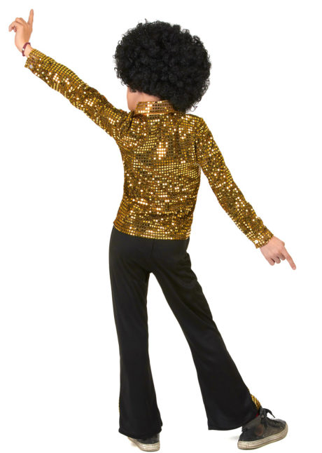 déguisement disco enfant, déguisement disco garçon, déguisements pour enfant, costume disco garçon, Déguisement Disco Paillettes Dorées, Garçon