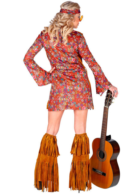 DEGUISEMENT-HIPPIE-femme, déguisement de hippie pour femme, costume hippie femme, Déguisement Hippie + Jambières à Franges