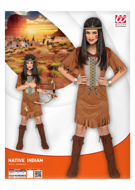déguisement indienne enfant, déguisement indienne fille, déguisements filles, costumes enfants filles, déguisements enfants, Déguisement d’Indienne Comanche, Fille