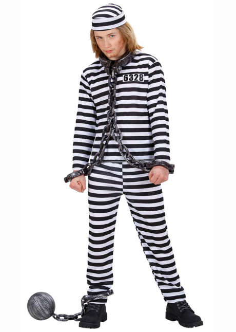 déguisement de prisonnier enfant, costume de prisonnier garçon, déguisement prisonnier bagnard garcon, Déguisement de Prisonnier, Garçon