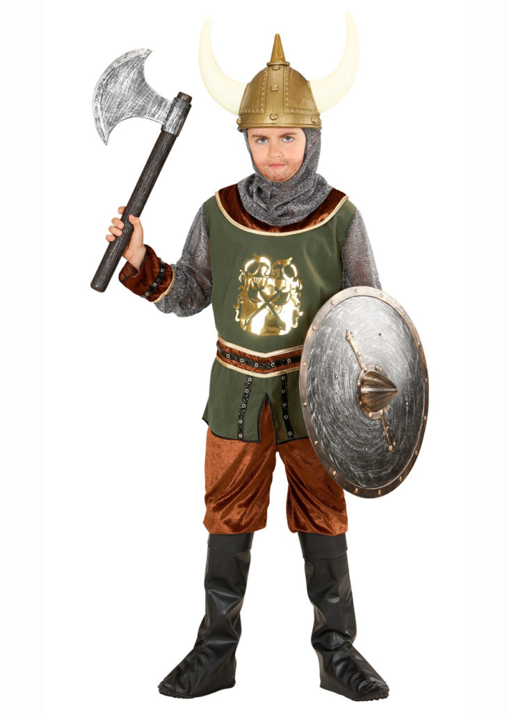 Costume Médiéval Viking Enfant – Cape, Tunique, Ceinture – Déguisement Chevalier, Pirate, Cosplay