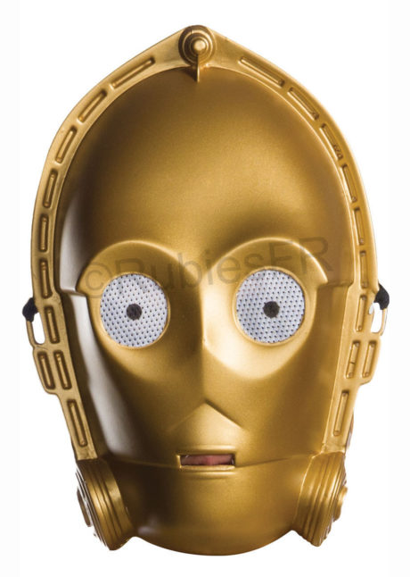 masque Star Wars C3PO, masque de starwars, masque de Star Wars, Masque de C3PO, Vacuforme, Star Wars