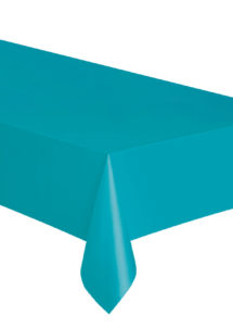 nappe bleu caraïbes, nappe décoration, nappe jetable