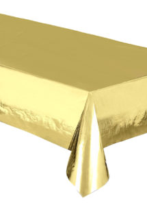 nappe jetable, nappe dorée, nappe métallisée