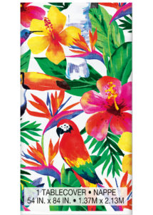 nappe jetable, nappe en plastique, nappe Hawaï, décorations hawaïennes