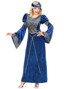 déguisement princesse renaissance, déguisement de marquise, déguisement de princesse médiévale, déguisement de princesse pour femme, Déguisement de Princesse Renaissance, Medieval Blue
