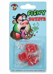 bonbons goût poisson, farces et attrapes, farces et attrappes