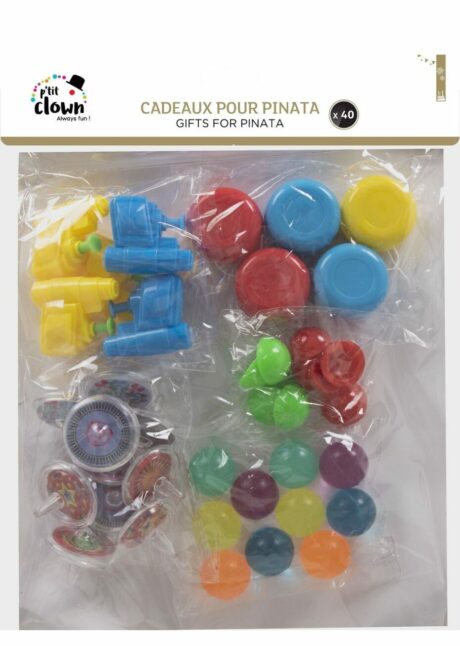 CADEAUX A PINATAS GARCONS, lot jouets pour pinata, Cadeaux pour Pinata Garçon – Lot de 40 Jouets Assortis