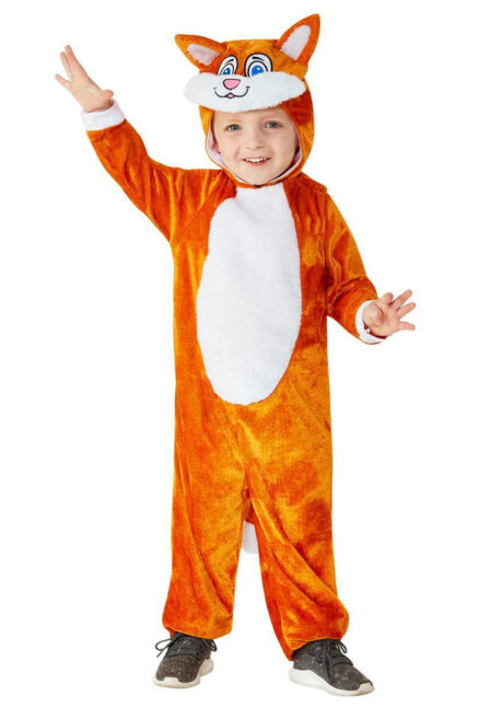 déguisement de chat, costume de chat enfant, combinaison de chat bébé, déguisement chat enfants, Déguisement de Chat Roux, Fille et Garçon