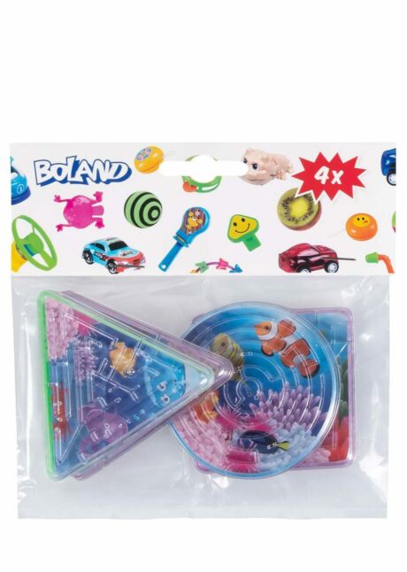 LABYRINTHES JOUETS PINATAS, labyrinthe à bille, Labyrinthes à Bille Thème Mer – Lot de 4 Jouets à Pinata