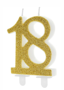 bougie 18 ans, bougies chiffres, bougies d'anniversaire