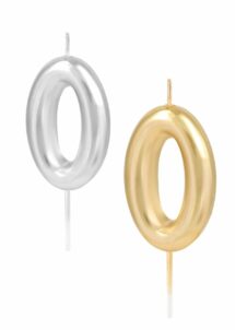BOUGIE CHIFFRE 0, bougie anniversaire chiffre 0