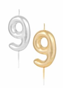 BOUGIE CHIFFRE 9 ANNIVERSAIRE, bougie chiffre 9