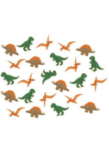 confettis de table dinosaures, décorations dinosaures, Confettis de Table Dinosaures