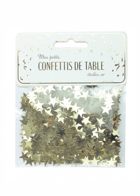 confettis de table, décorations de tables, décorations étoiles, Confettis de Table, Etoiles Dorées