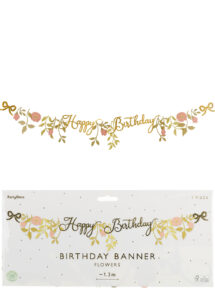 guirlande anniversaire floral, guirlande anniversaire fleurs