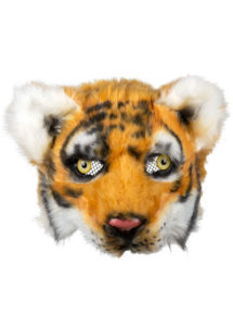 masque de tigre, masques animaux, masque tigre fourrure