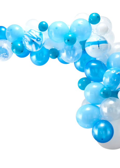 kit arche de ballons, arches pour ballons, arches de ballons, ballons décorations, ginger ray, Arche Guirlande de Ballons Bleus et Blancs, Ginger Ray