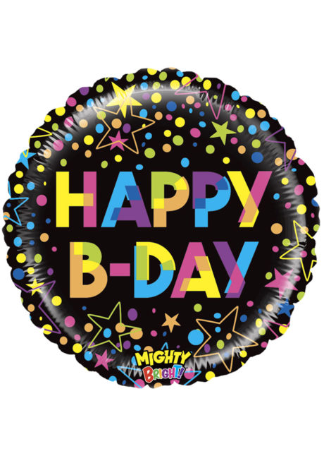 ballon hélium, ballon anniversaire, ballon aluminium, ballons hélium, Ballon Anniversaire, Mighty Colorful, en Aluminium