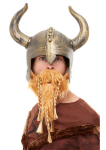 casque viking, barbe de viking, Casque de Viking avec Barbe