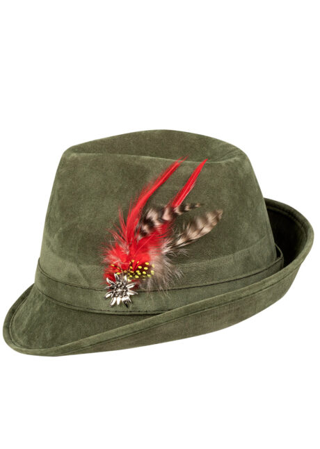 chapeau bavarois, chapeau oktoberfest, accessoire oktoberst, Chapeau de Bavarois, ou Chasseur Tyrolien