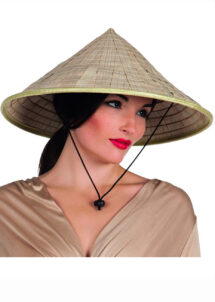 chapeau chinois, chapeau chinois paille, Chapeau Chinois de Rizière, en Paille